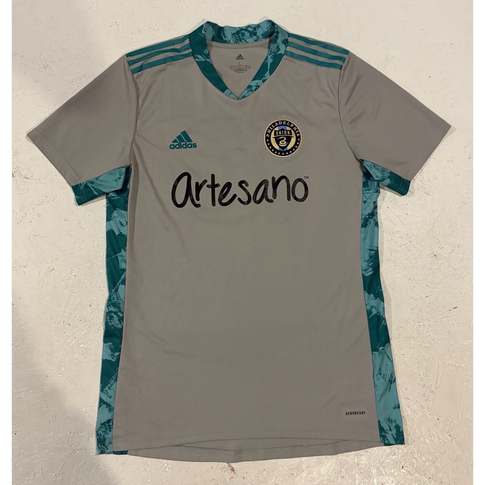 Adidas Philadelphia Union 2020 Andrew Blake Soccer Jersey Shirt Mens L FI4208